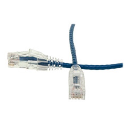 Cable Wholesale CableWholesale  6 in. Slim Cat6 Ethernet Patch Cable - Snagless Boot, Blue 10X8-86100.5